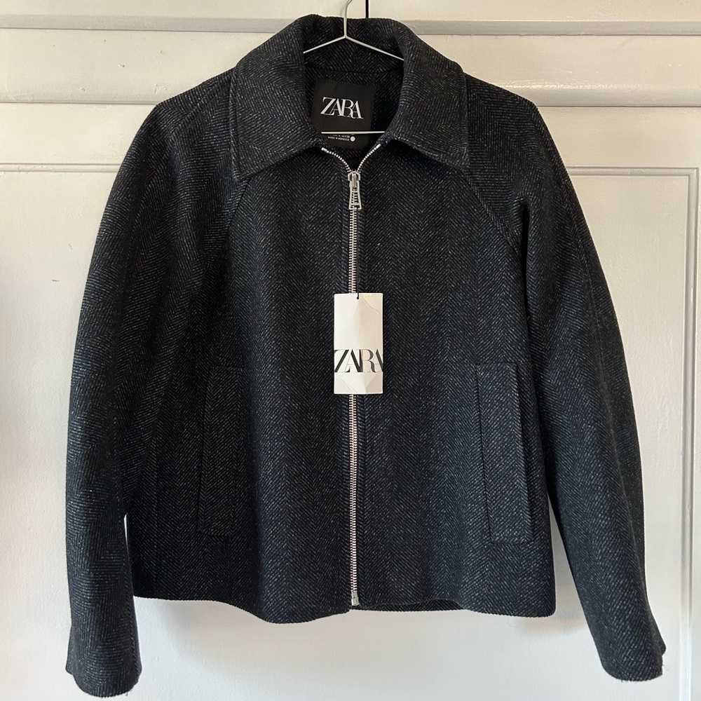 WOOL BLEND JACKET ZW COLLECTION